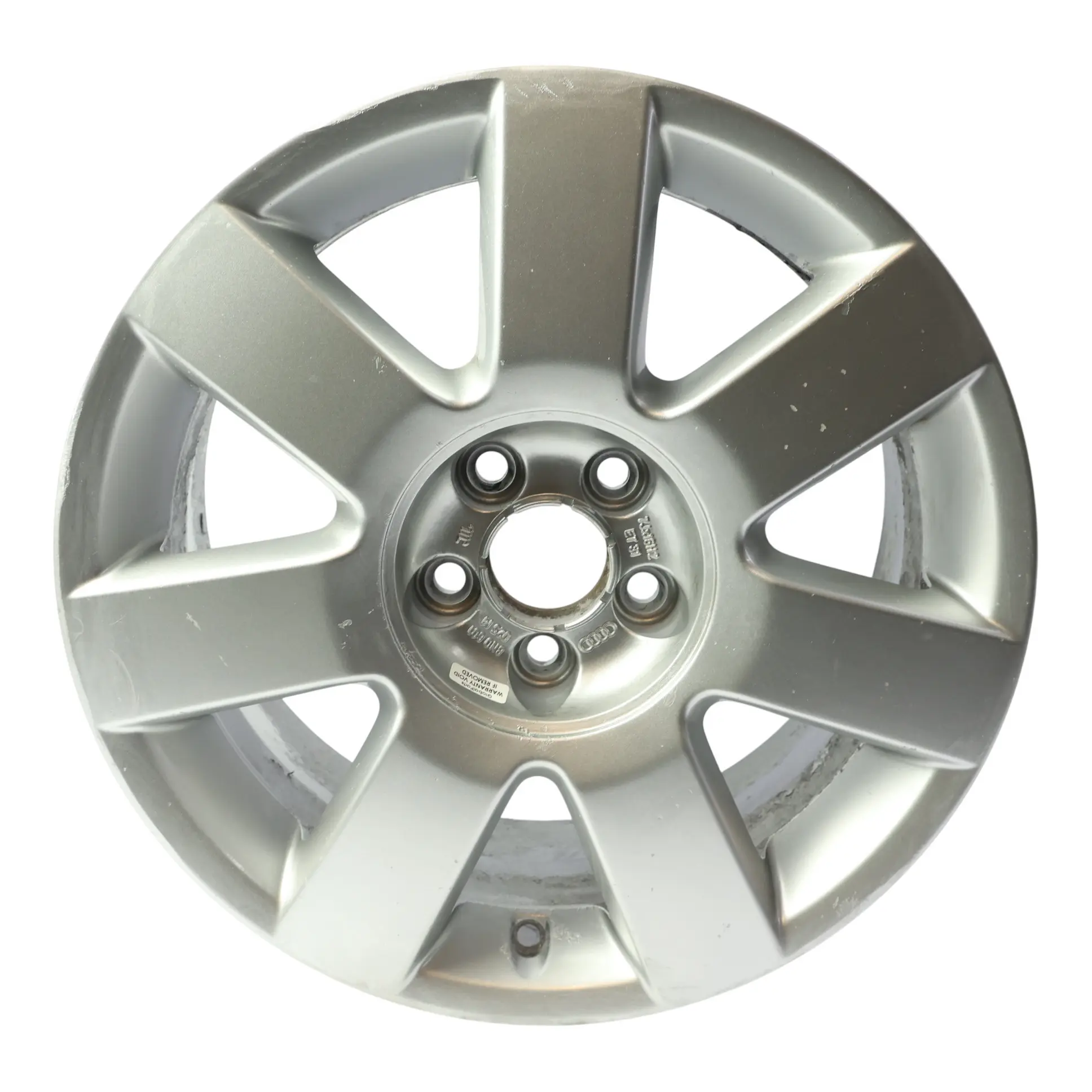 Llanta De Aleación Plateada Audi Mk1 TT 8N 16" 7J ET:31 7 Radios 8N0601025M