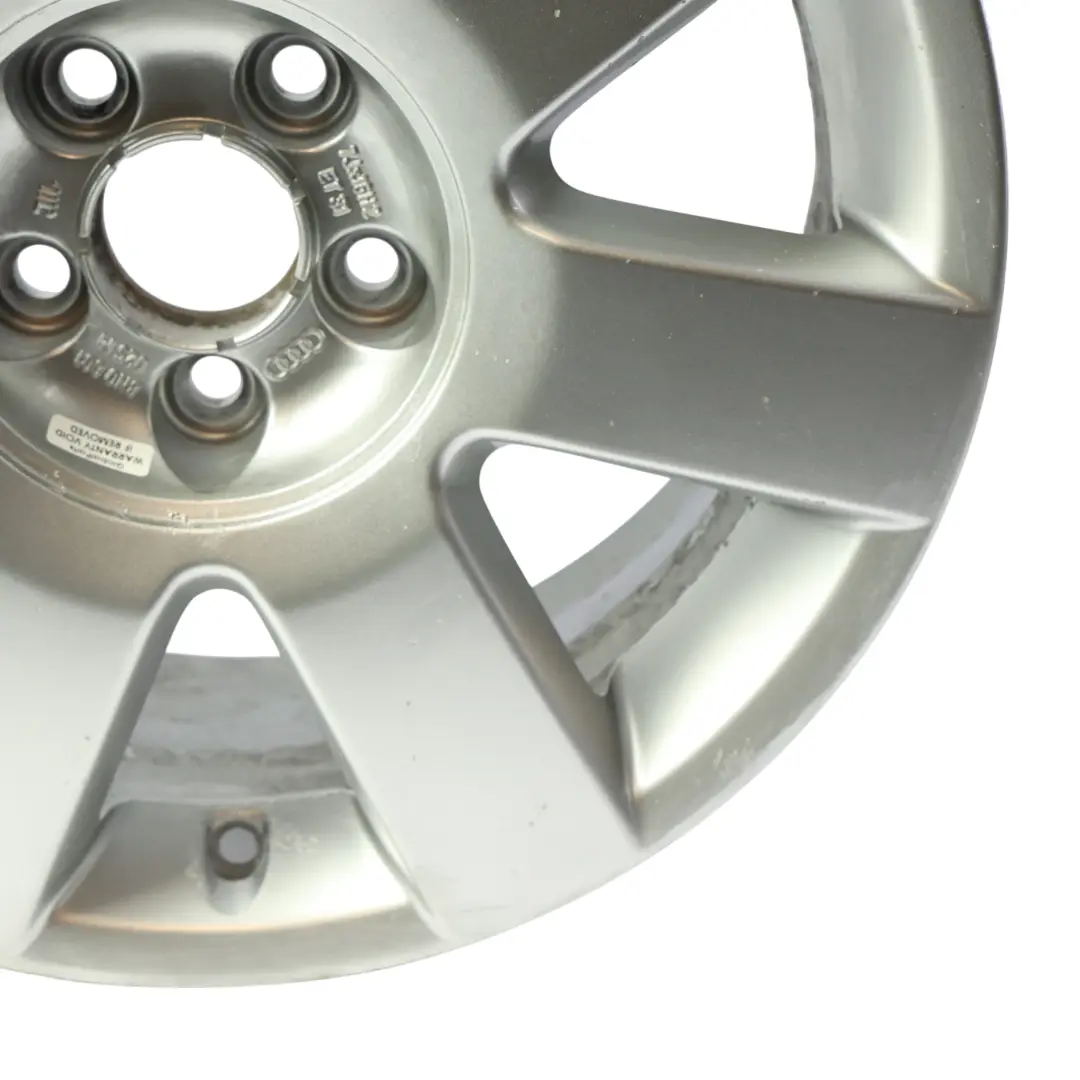Mk1 TT 8N Silver Wheel Alloy Rim 16" 7J ET:31 7-Spoke to Audi with Part number 8N0601025M Audi Mk1 TT 8N Silver Wheel Alloy Rim 16" 7J ET:31 7-Spoke - SKU 8N0601025M-SL1 - Part number 8N0601025M