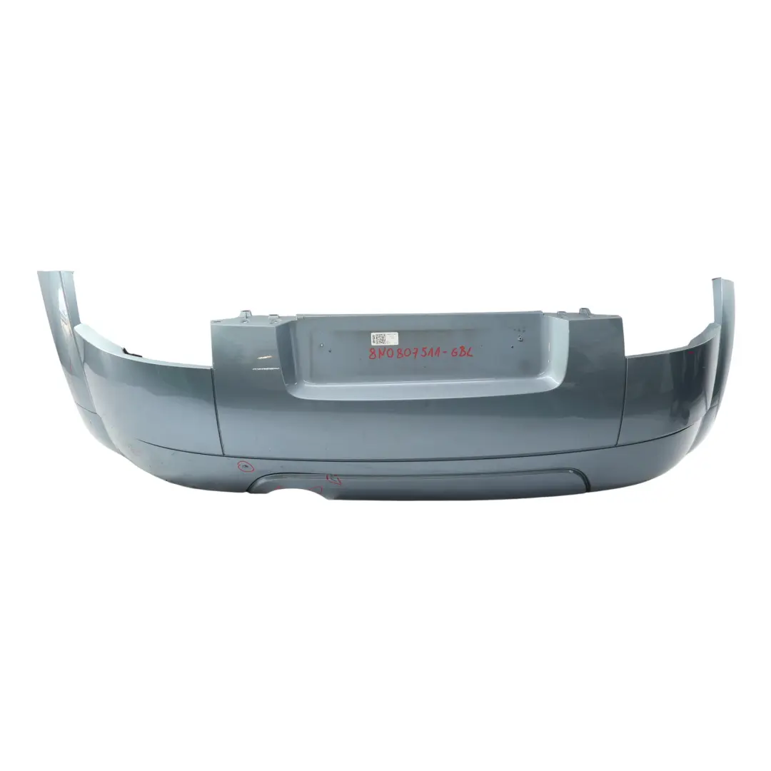 Audi TT 8N Rear Bumper Panel Covering Trim Glacier Blue Pearl Effect - Z7K - SKU 8N0807511-GBL - Part number 8N0807511