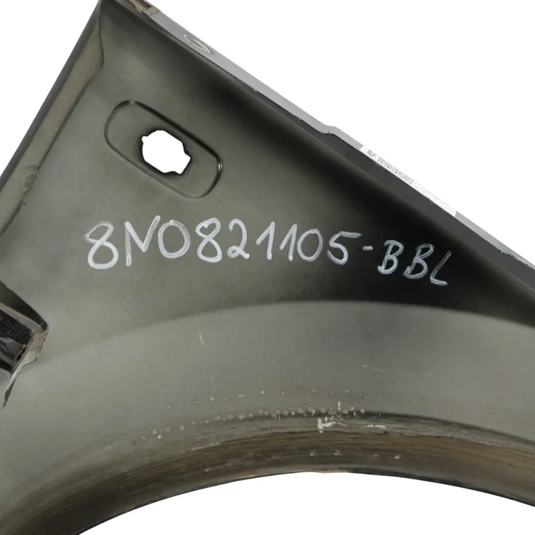 Audi TT 8N Aile Panneau Latéral Gauche Noir Brillant Métallisé Y9B - SKU 8N0821105-BBL - Numéro de pièce 8N0821105