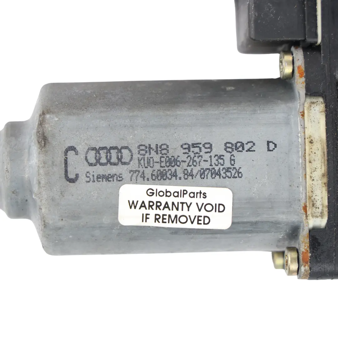 8N Fensterheber Motor Vorne Rechts für Audi TT mit Teilenummer 8N8959802D Audi TT 8N Fensterheber Motor Vorne Rechts - SKU 8N8959802D - Teilenummer 8N8959802D