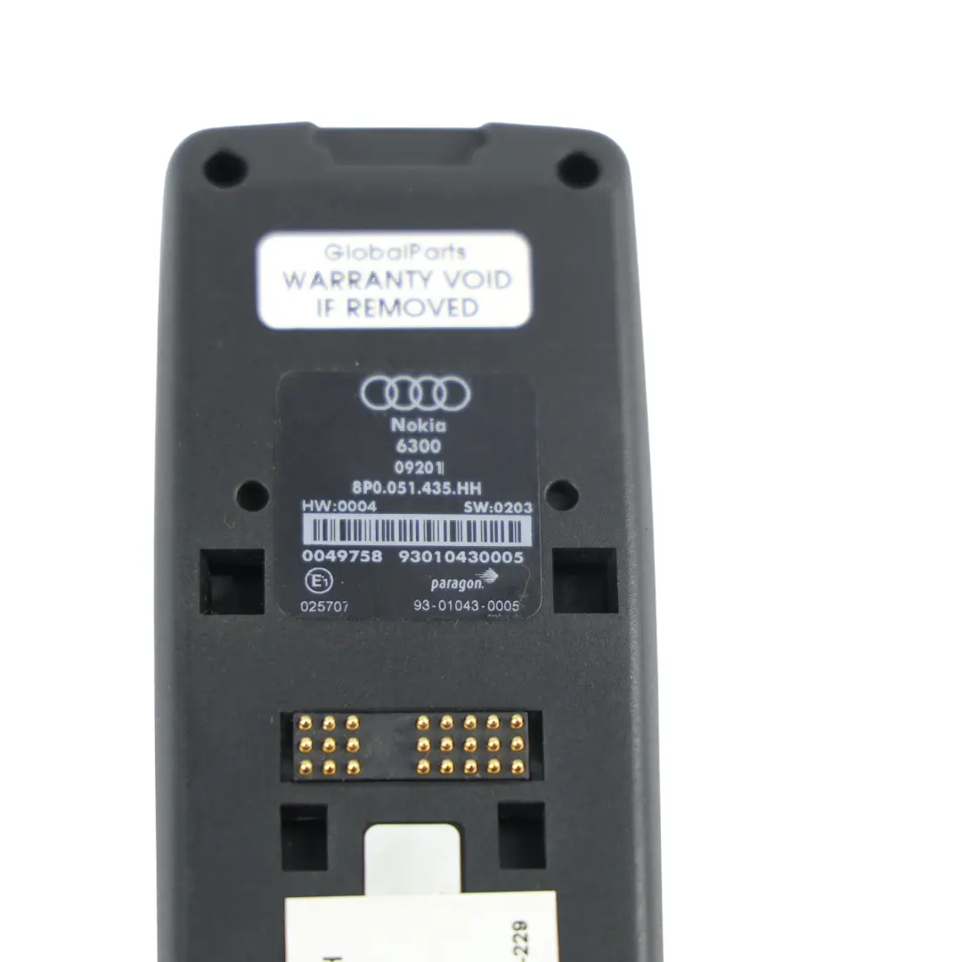 Audi A3 8P A5 8T Uchwyt Mocowanie Telefonu Komórkowego - SKU 8P0051435HH - Numer Części 8P0051435HH