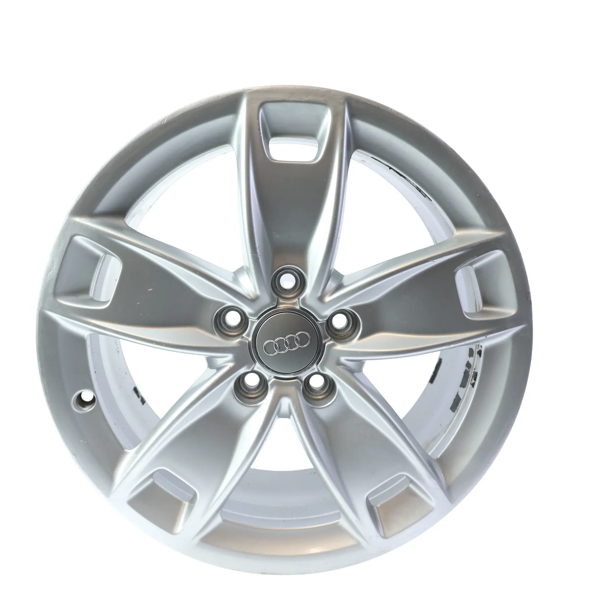 Audi A3 8P Silberne Leichtmetallfelge 17" 7,5J ET:56 Sternspeiche 8P0601025BL