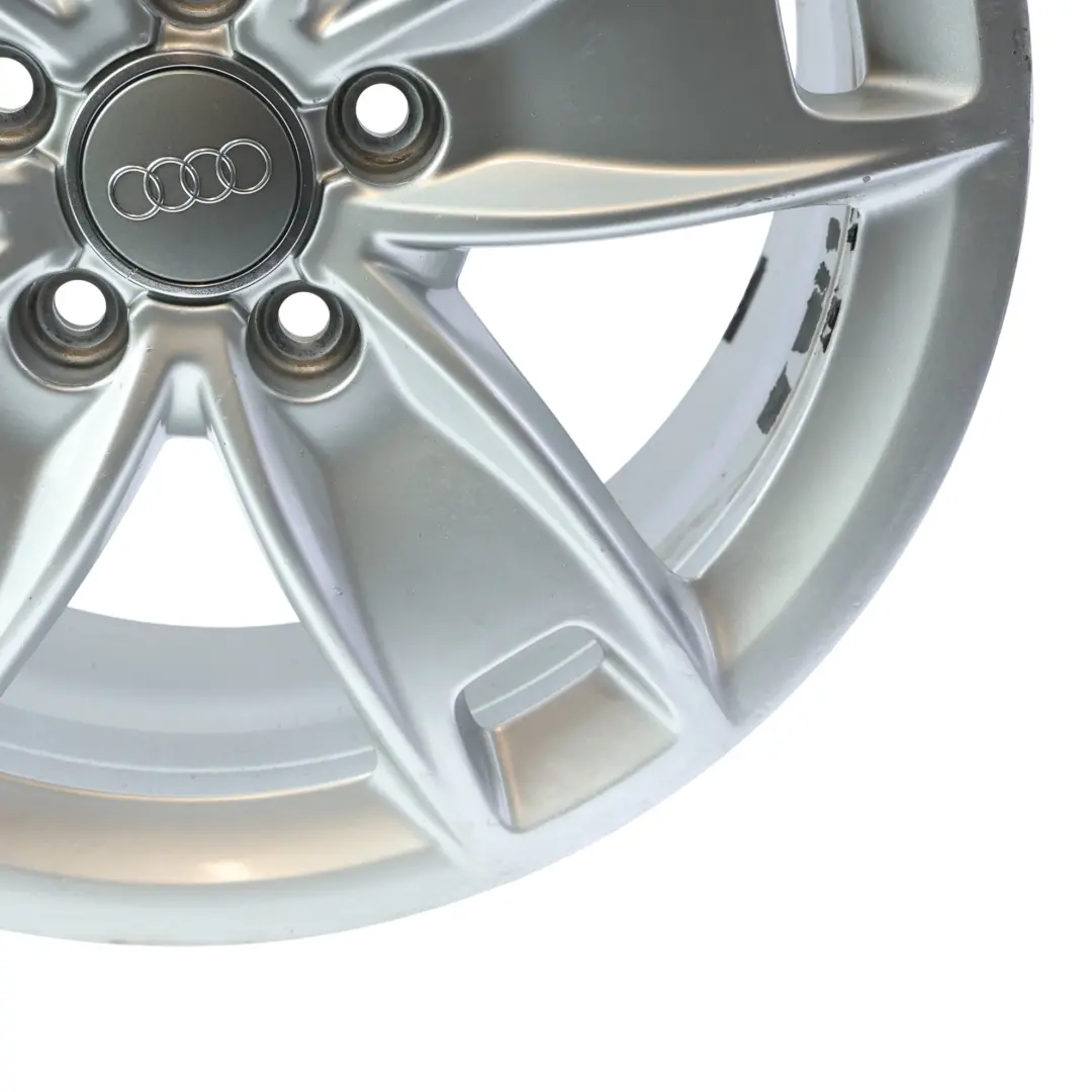 Audi A3 8P Silver Wheel Alloy Rim 17" 7,5J ET:56 Star Spoke - SKU 8P0601025BL-1 - Part number 8P0601025BL