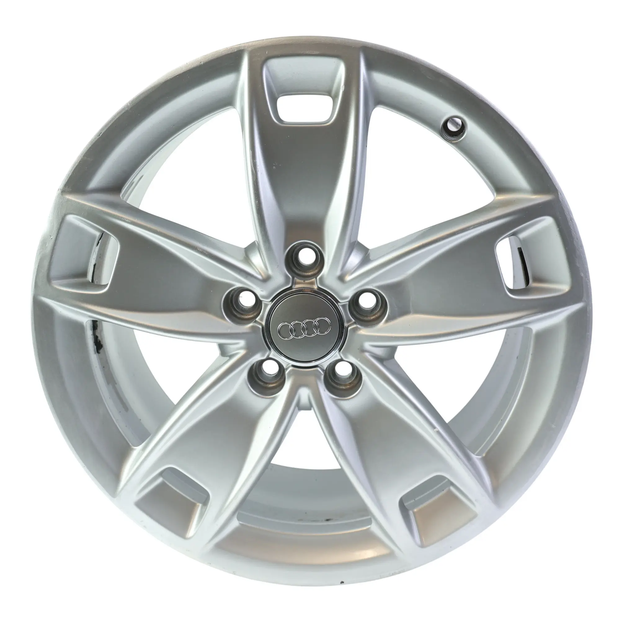 Audi A3 8P Silberne Leichtmetallfelge 17" 7,5J ET:56 Sternspeiche 8P0601025BL