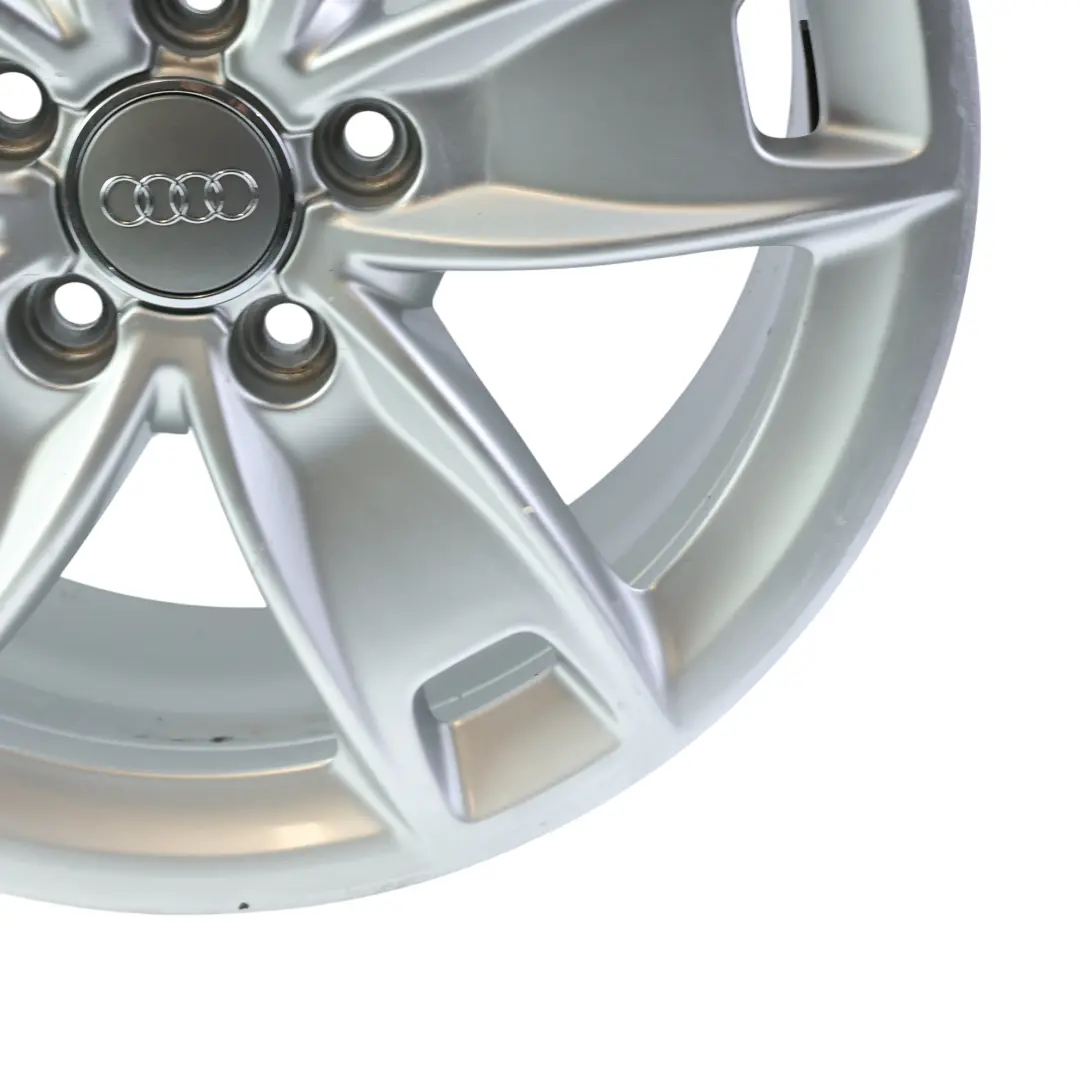  Llanta aleación plateada Audi A3 8P 17" 7,5J ET:56 Star Spoke - SKU 8P0601025BL-2 - Número de pieza 8P0601025BL