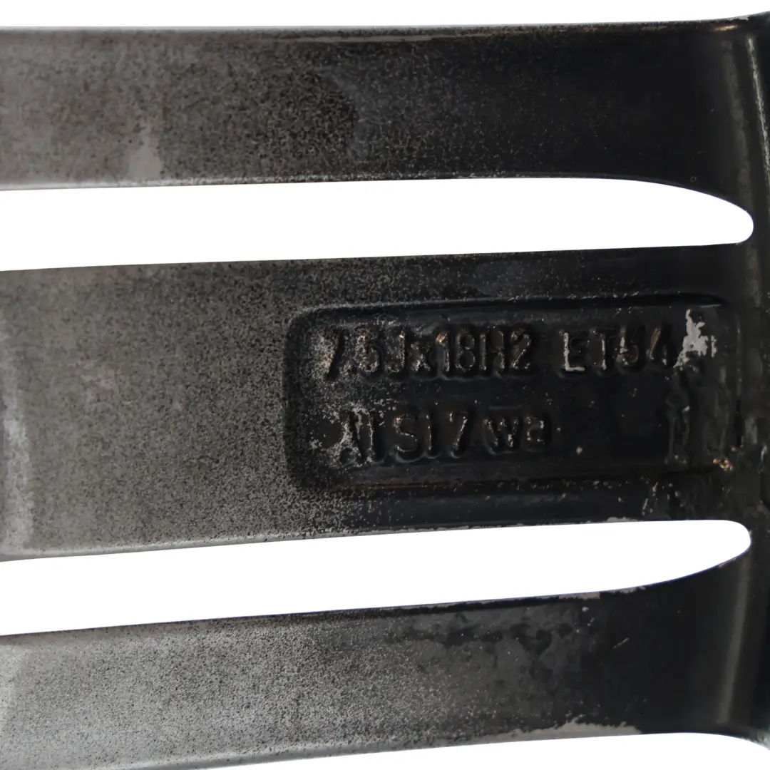 Audi A3 8P Black Alloy Wheel Rim Star 18" 7,5J ET:54 - SKU 8P0601025DQ-1 - Part number 8P0601025DQ
