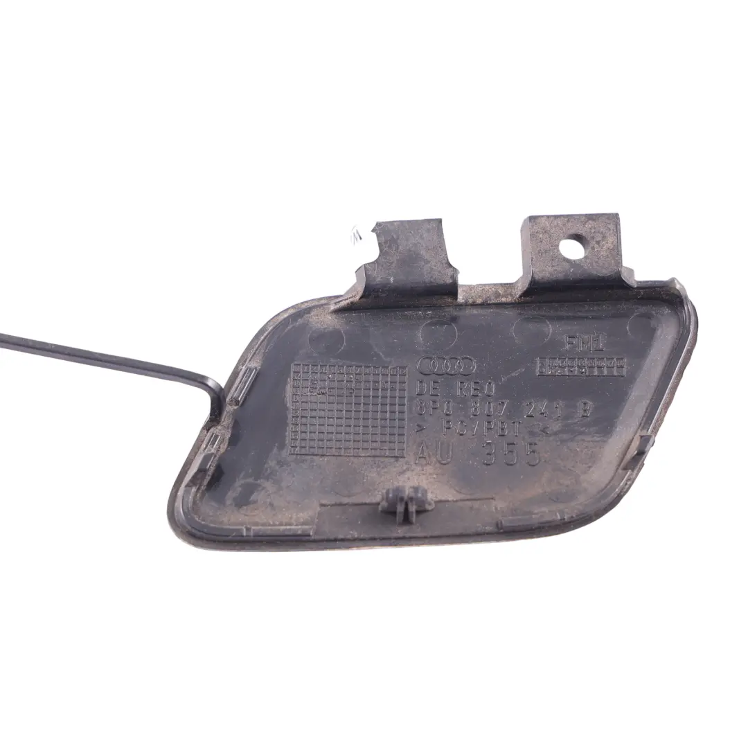 Tapa Gancho Remolque Parachoques Delantero Negro Y9B para Audi A3 8P con número de pieza 8P0807241B Audi A3 8P Tapa Gancho Remolque Parachoques Delantero Negro Y9B - SKU 8P0807241B-BBL - Número de pieza 8P0807241B