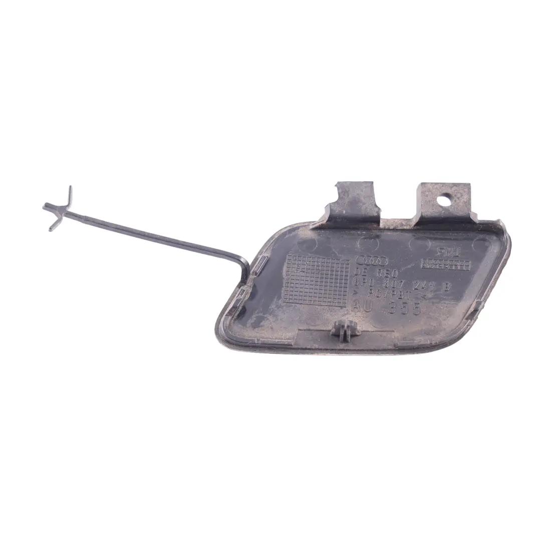 Audi A3 8P Tapa Gancho Remolque Parachoques Delantero Negro Y9B - SKU 8P0807241B-BBL - Número de pieza 8P0807241B
