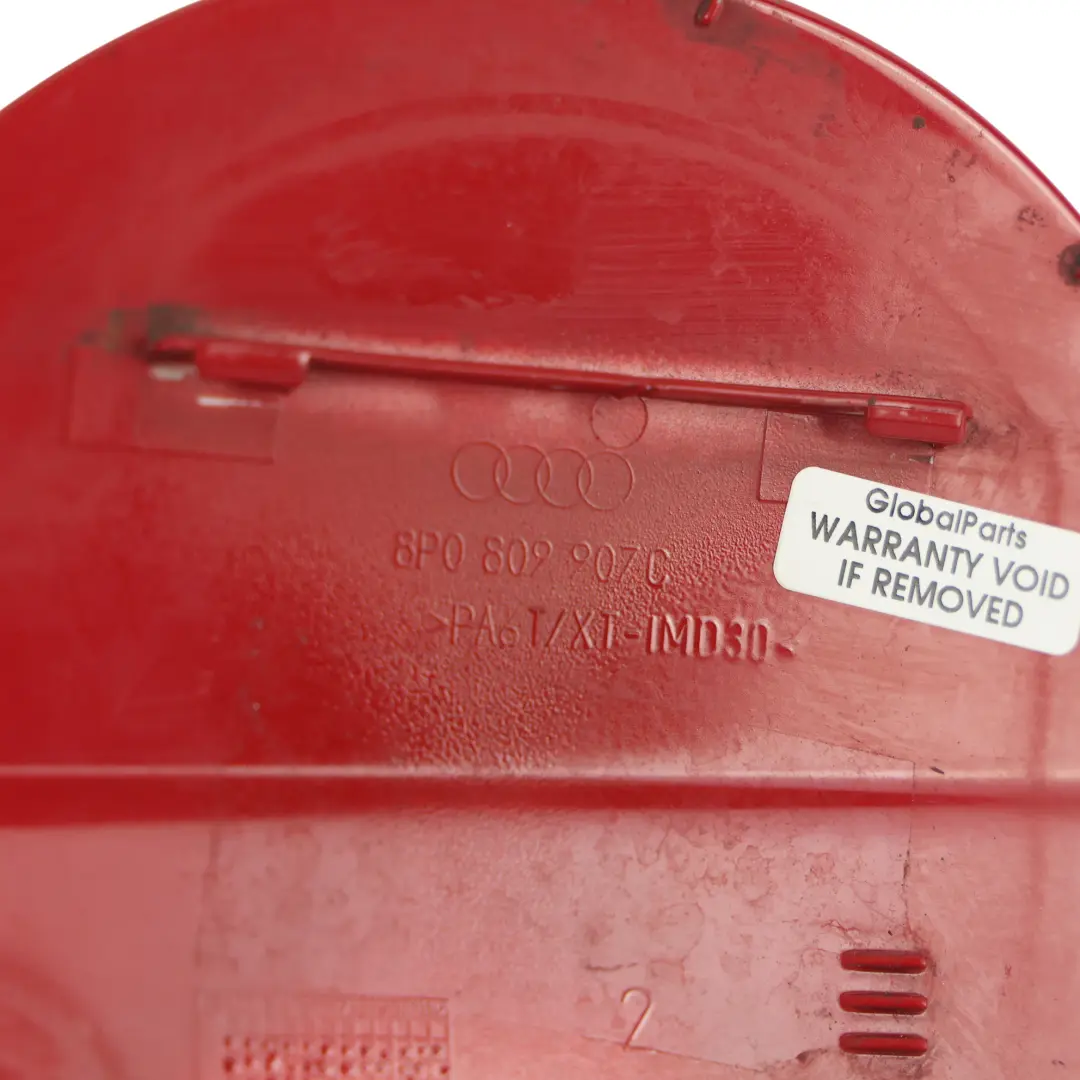 Tapa Depósito Combustible Tapa Superior Rojo Brillante Y3J para Audi A3 8P con número de pieza 8P0809907C Audi A3 8P Tapa Depósito Combustible Tapa Superior Rojo Brillante Y3J - SKU 8P0809907C-BRR - Número de pieza 8P0809907C