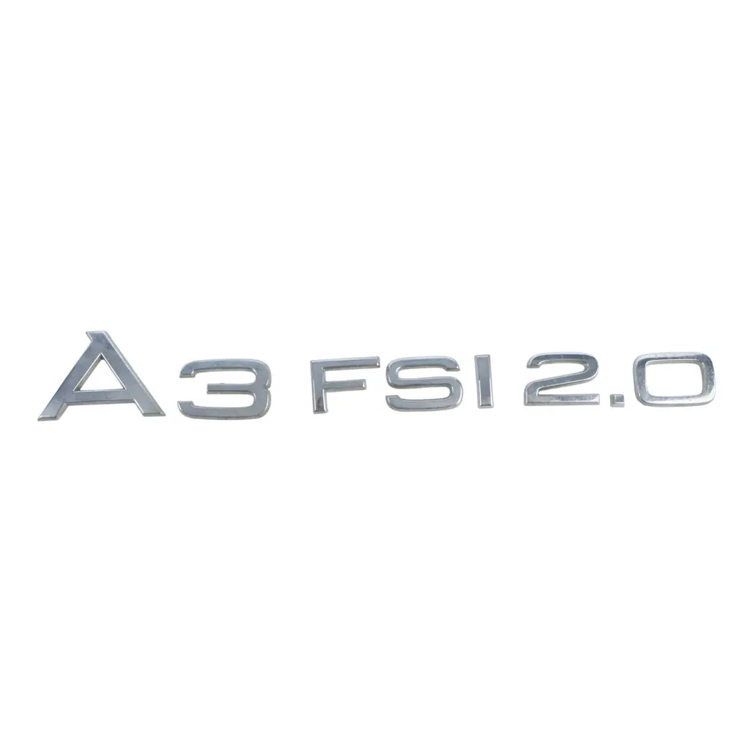Audi A3 8P Emblema Logotipo Portón Trasero Maletero 2.0 FSI - SKU 8P0853741-1 - Número de pieza 8P0853741