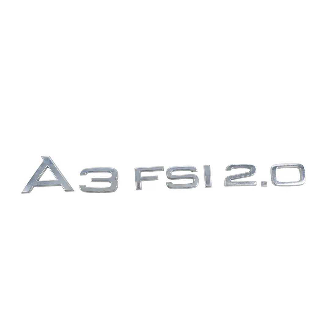 Audi A3 8P Rear Boot Tailgate Trunk Emblem Badge Logo A3 2.0 FSI - SKU 8P0853741-1 - Part number 8P0853741