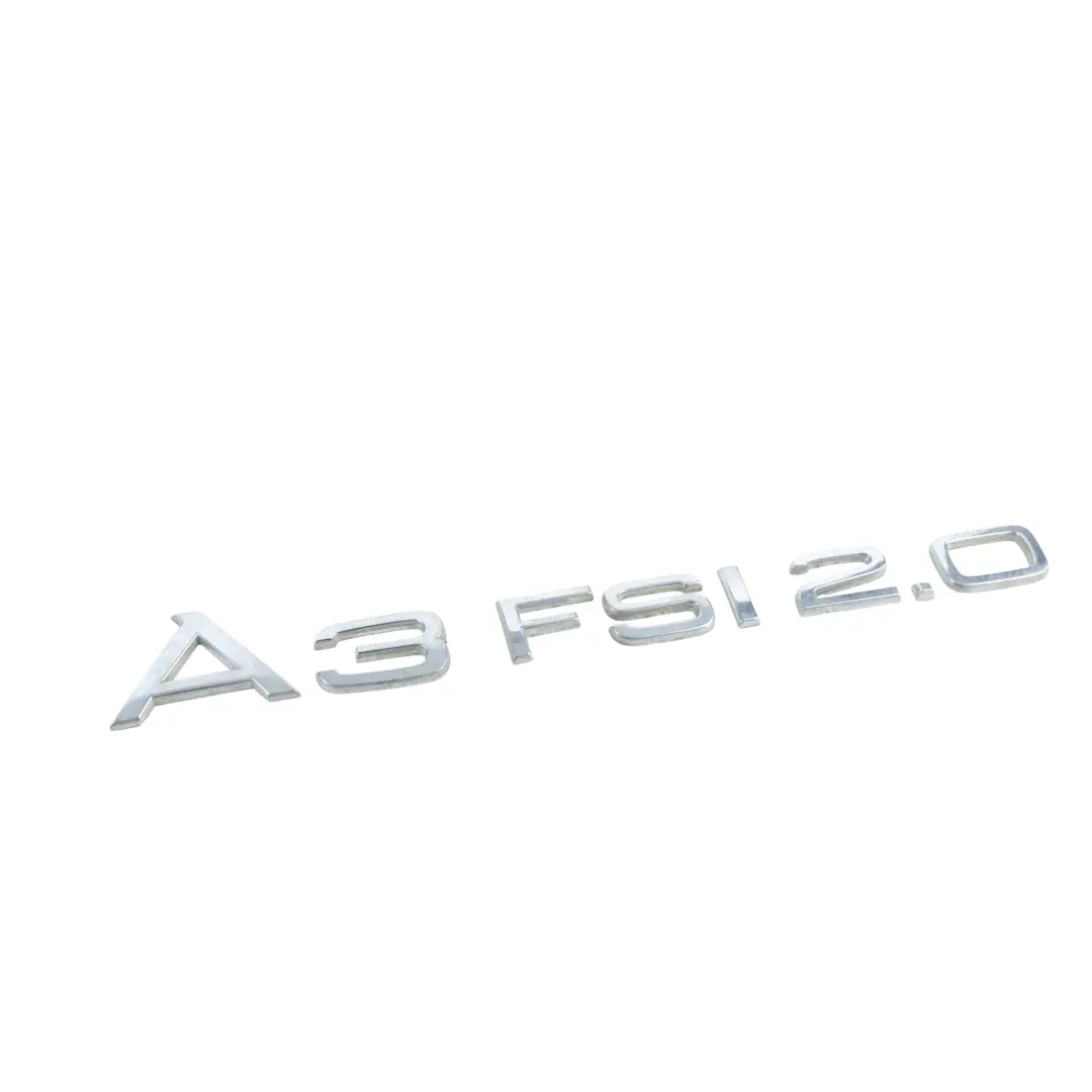 Emblemat Znaczek Logo Klapy Tylnej 2.0 FSI do Audi A3 8P o numerze 8P0853741 Audi A3 8P Emblemat Znaczek Logo Klapy Tylnej 2.0 FSI - SKU 8P0853741-1 - Numer Części 8P0853741
