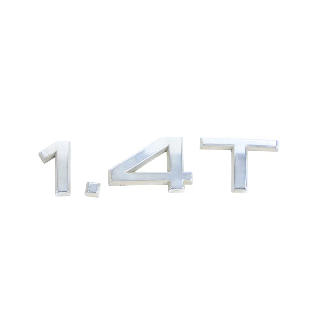 Emblemat Klapy Bagażnika Chrom 1.4T Napis do Audi A3 S3 8P A3 8V o numerze 8P0853743H Audi A3 S3 8P A3 8V Emblemat Klapy Bagażnika Chrom 1.4T Napis - SKU 8P0853743H - Numer Części 8P0853743H