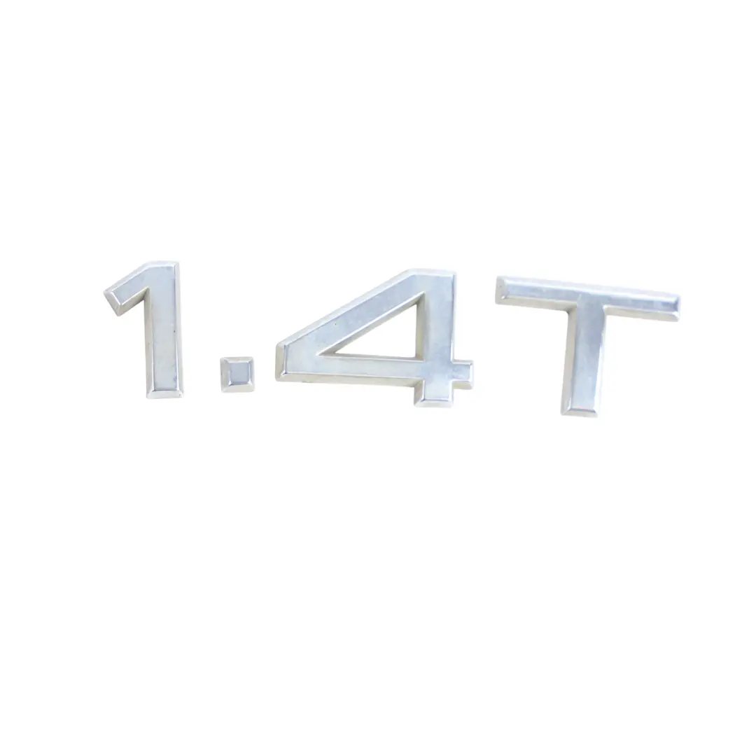 Audi A3 S3 8P A3 8V Boot Badge Emblem Chrome 1.4T Lettering Cover - SKU 8P0853743H - Part number 8P0853743H