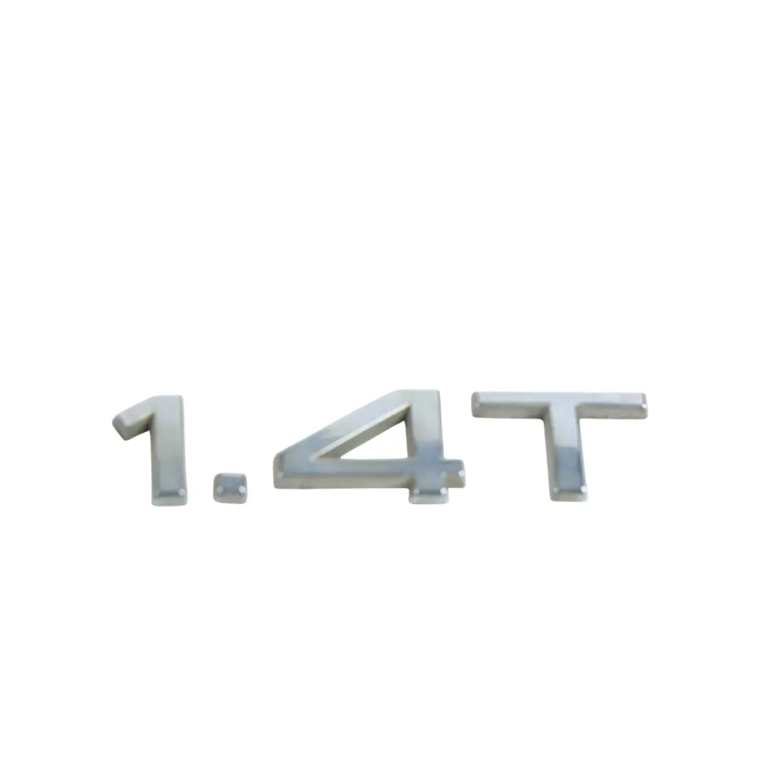 Boot Badge Emblem Chrome 1.4T Lettering Cover to Audi A3 S3 8P A3 8V with Part number 8P0853743H Audi A3 S3 8P A3 8V Boot Badge Emblem Chrome 1.4T Lettering Cover - SKU 8P0853743H - Part number 8P0853743H