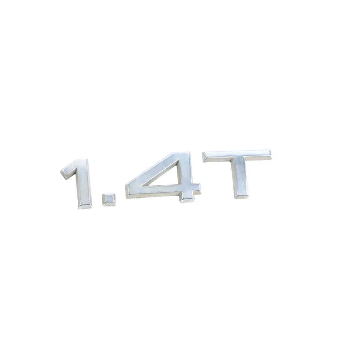 Audi A3 S3 8P A3 8V Boot Badge Emblem Chrome 1.4T Lettering Cover - SKU 8P0853743H - Part number 8P0853743H