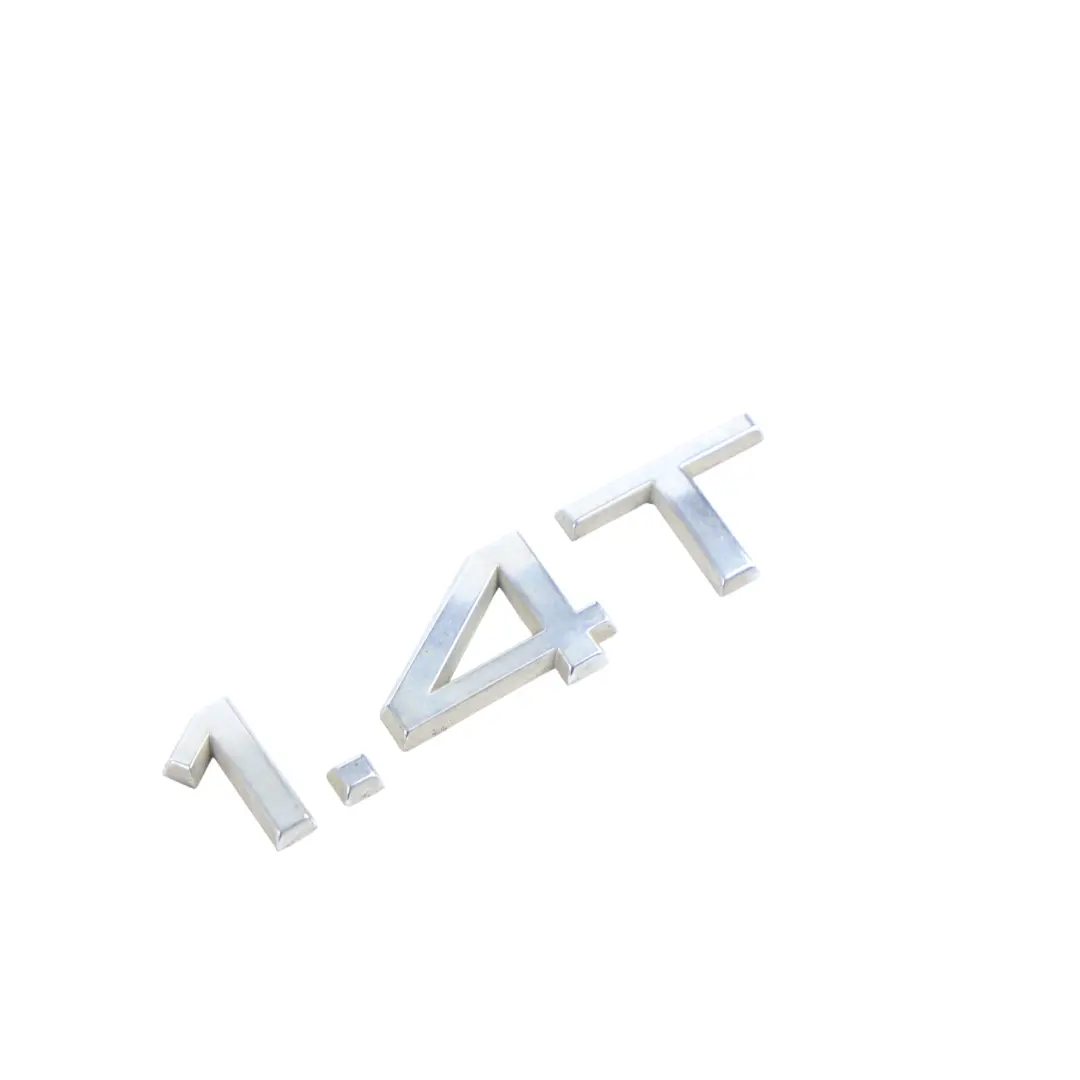 Emblemat Klapy Bagażnika Chrom 1.4T Napis do Audi A3 S3 8P A3 8V o numerze 8P0853743H Audi A3 S3 8P A3 8V Emblemat Klapy Bagażnika Chrom 1.4T Napis - SKU 8P0853743H - Numer Części 8P0853743H