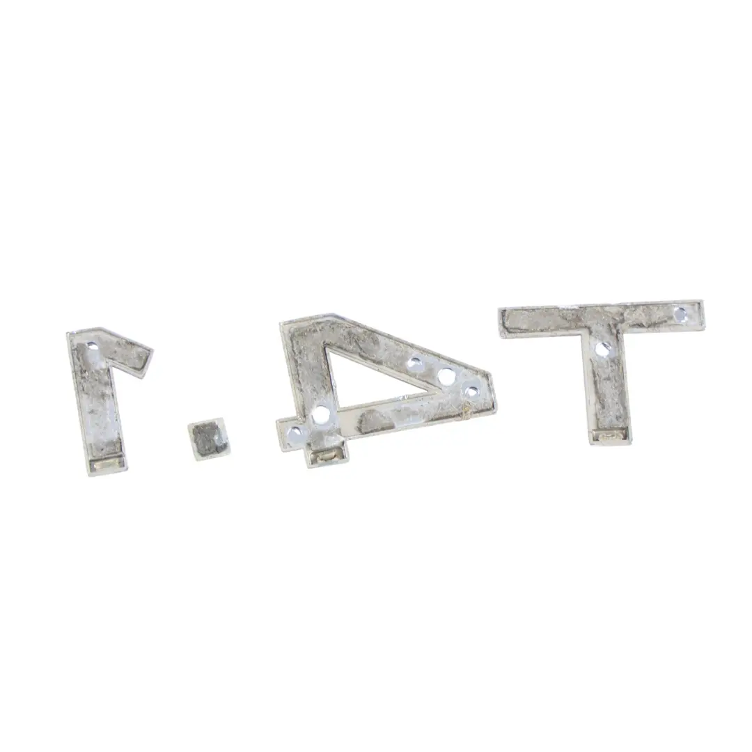 Boot Badge Emblem Chrome 1.4T Lettering Cover to Audi A3 S3 8P A3 8V with Part number 8P0853743H Audi A3 S3 8P A3 8V Boot Badge Emblem Chrome 1.4T Lettering Cover - SKU 8P0853743H - Part number 8P0853743H