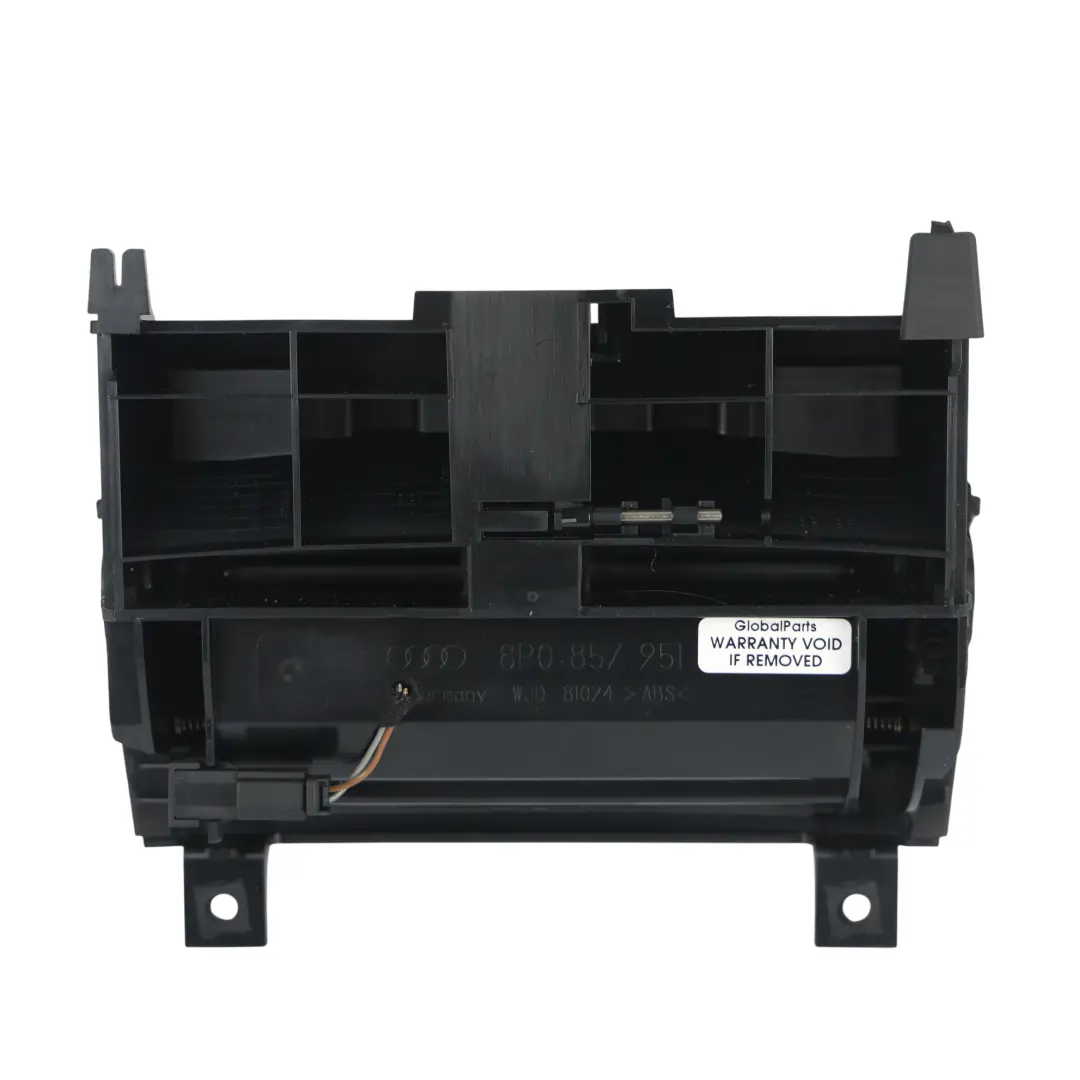 Audi A3 8P Console Centrale Cendrier Rangement Couvercle Support - SKU 8P0857951-7 - Numéro de pièce 8P0857951