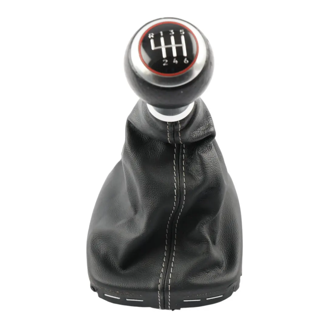 Audi A1 8X Gear Shifter Stick Selector Knob Manual 6 Speed Leather - SKU 8P0863279A-3 - Part number 8P0863279A
