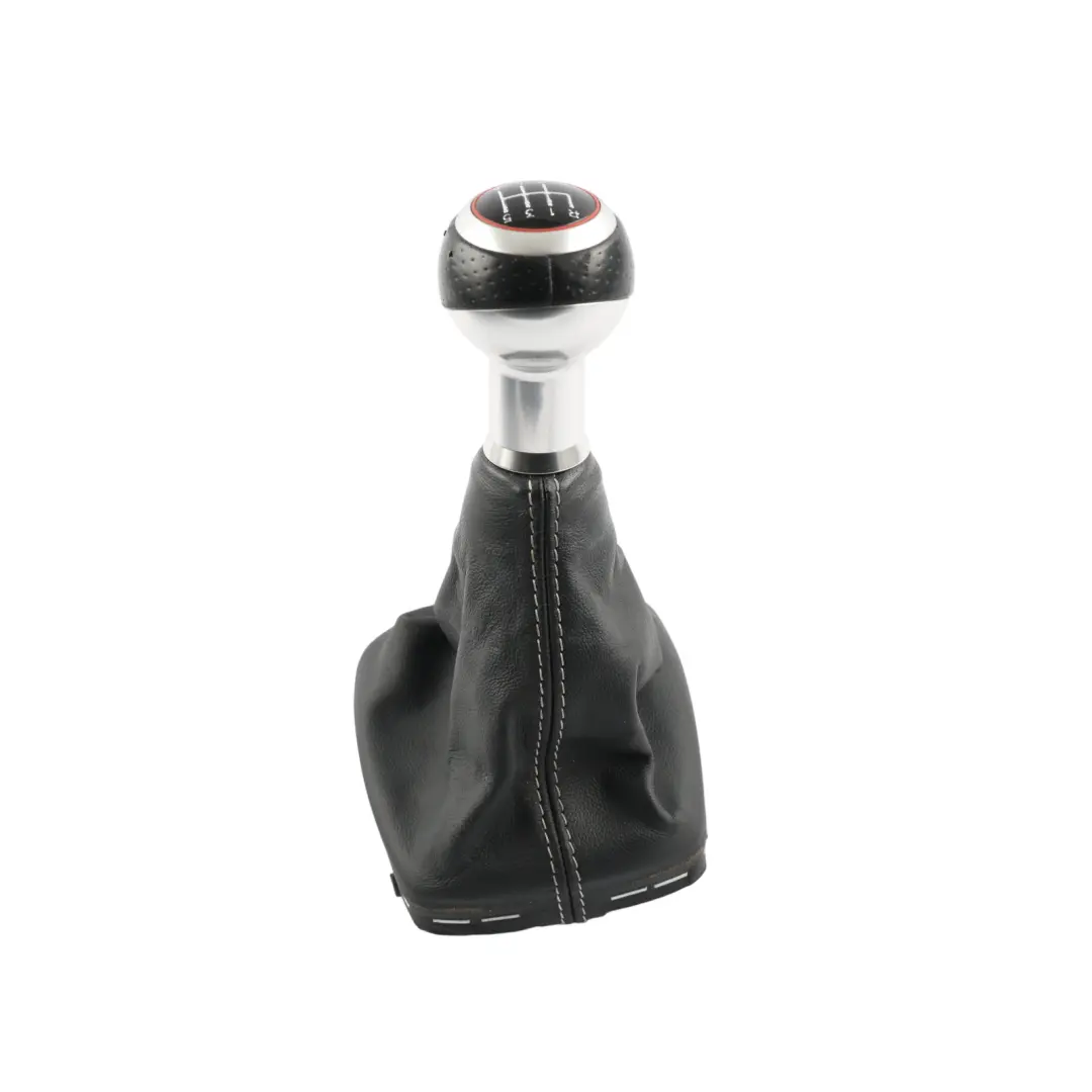 Audi A1 8X Gear Shifter Stick Selector Knob Manual 6 Speed Leather - SKU 8P0863279A-3 - Part number 8P0863279A