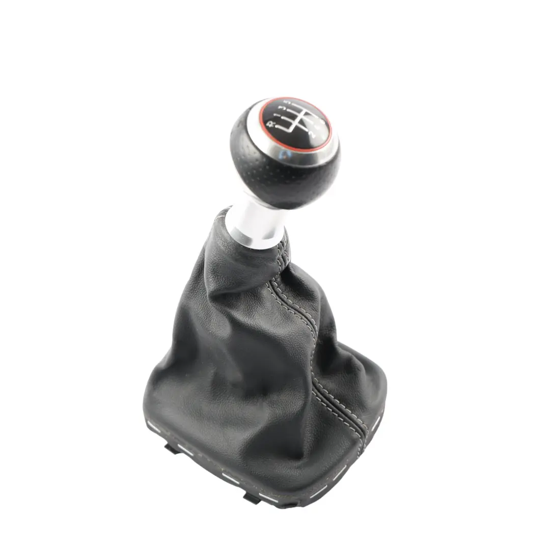 Audi A1 8X Gear Shifter Stick Selector Knob Manual 6 Speed Leather - SKU 8P0863279A-3 - Part number 8P0863279A