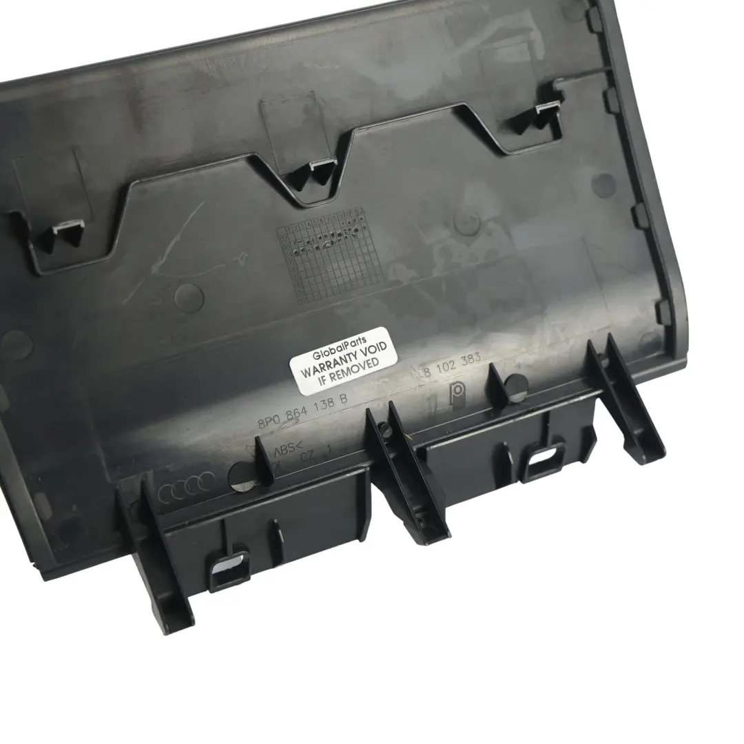 Audi A3 8P Pannello Rivestimento Inferiore Console Centrale - SKU 8P0864138B - Numero di parte 8P0864138B