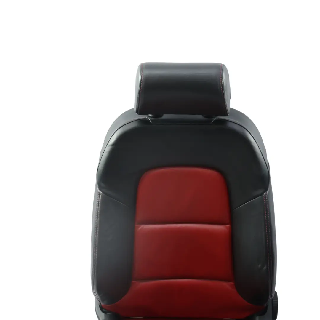 Audi A3 8P 5 Türer Sitz Vorne Links S-Line Feines Nappaleder Schwarz Rot - SKU 8P0881805AM-1 - Teilenummer 8P0881805AM