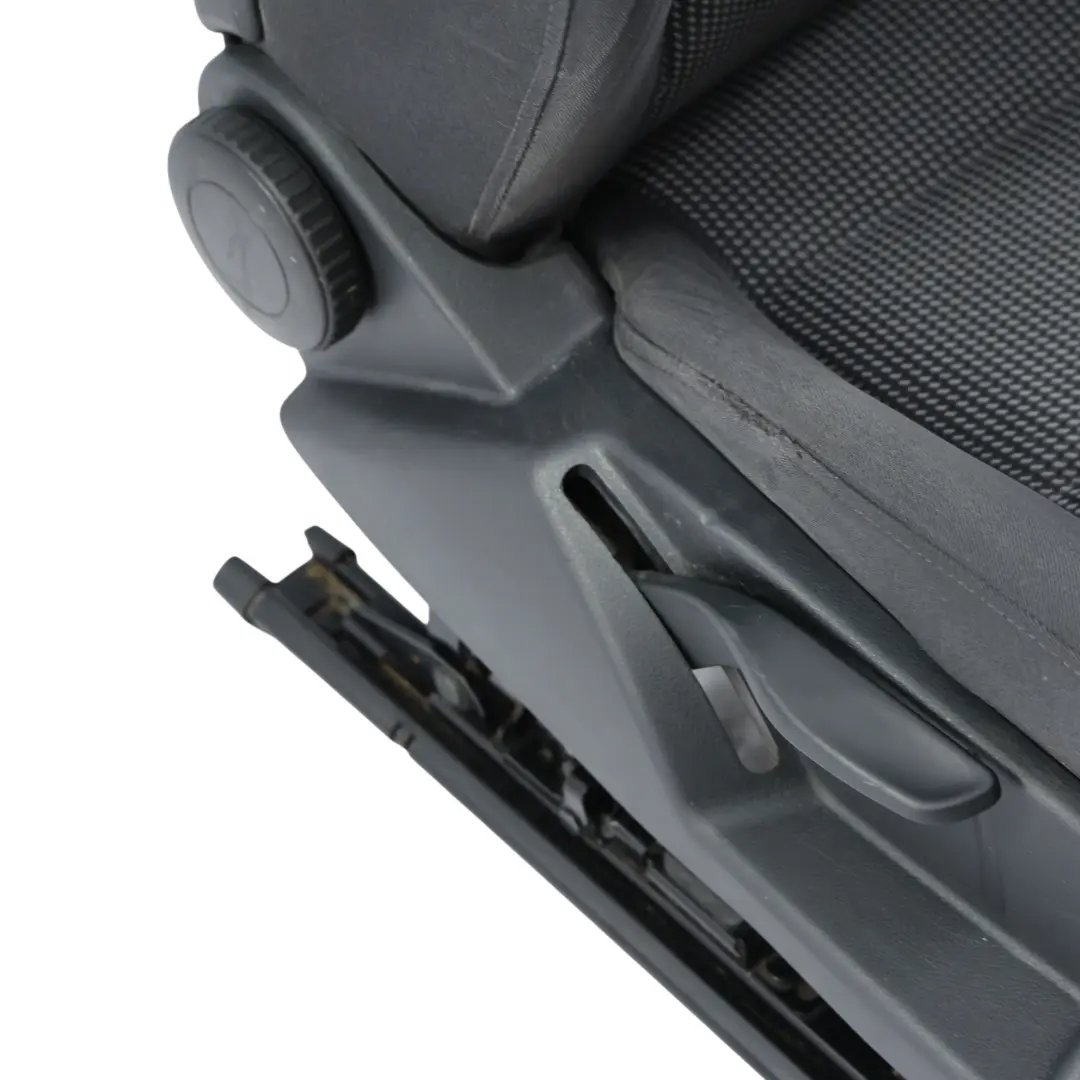 3Dr Seat Front Left N/S Interior Cloth Fabric Dynamic Black Silver to Audi A3 8P with Part number 8P0881806CK Audi A3 8P 3Dr Seat Front Left N/S Interior Cloth Fabric Dynamic Black Silver - SKU 8P0881806CK-1 - Part number 8P0881806CK