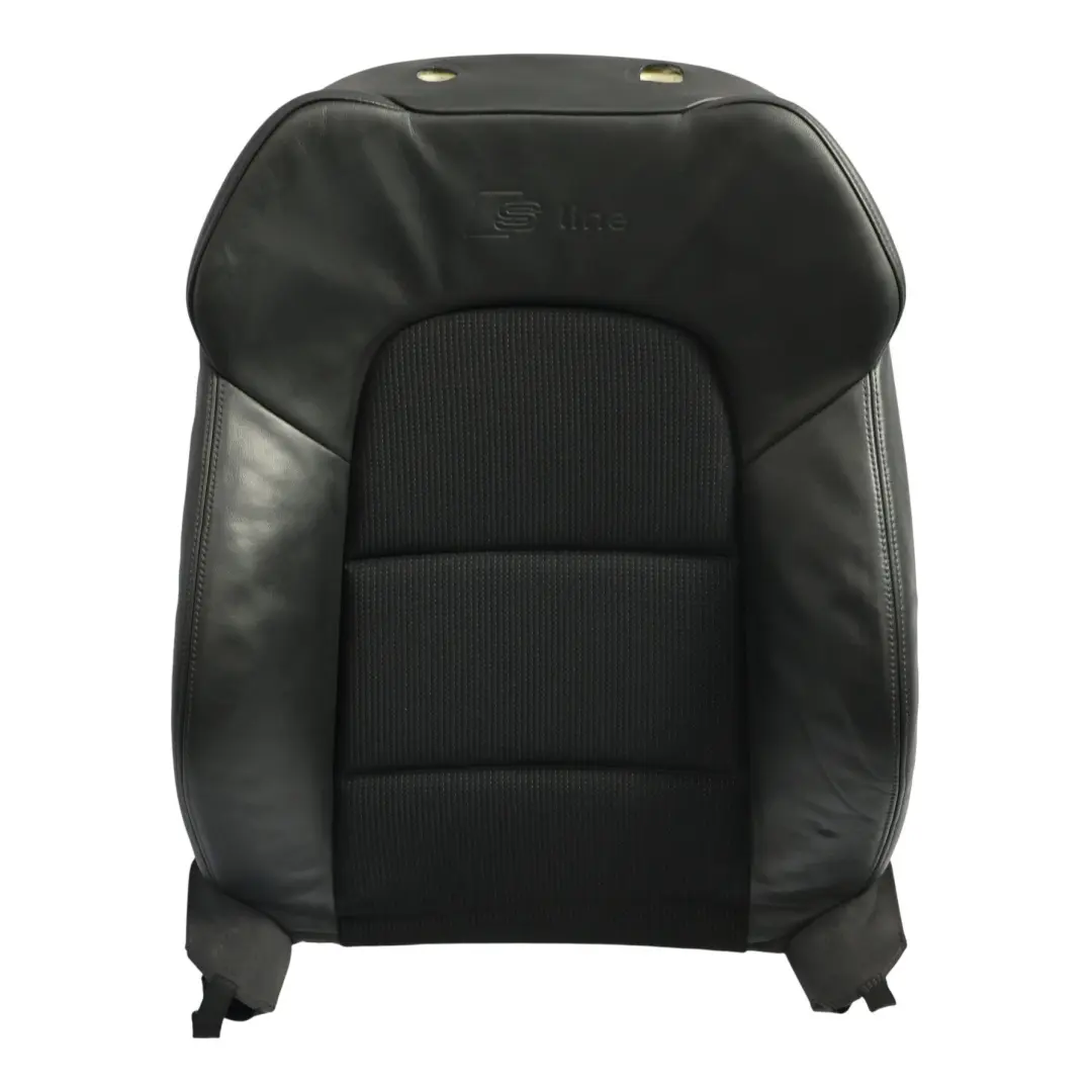 Front Seat Backrest Seat Right O/S S-Line Cloth Leather Soul Black to Audi A3 8P with Part number 8P0881806DE Audi A3 8P Front Seat Backrest Seat Right O/S S-Line Cloth Leather Soul Black - SKU 8P0881806DE-3 - Part number 8P0881806DE