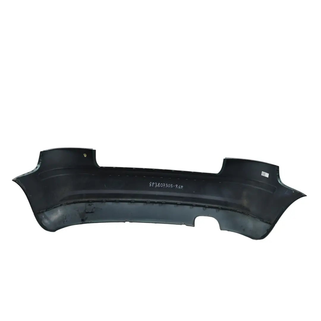 Bumper Trim Panel Covering Reed Green Metallic - Z6C to Audi A3 8P Rear with Part number 8P3807303 Audi A3 8P Rear Bumper Trim Panel Covering Reed Green Metallic - Z6C - SKU 8P3807303-RGR - Part number 8P3807303