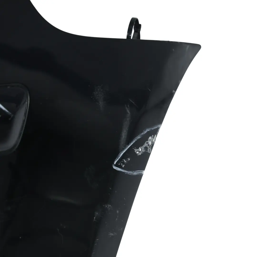 Bumper Trim Panel 3-Door Version Brilliant Black Metallic - Y9B to Audi A3 8P Rear with Part number 8P3807303D Audi A3 8P Rear Bumper Trim Panel 3-Door Version Brilliant Black Metallic - Y9B - SKU 8P3807303D-BBL - Part number 8P3807303D