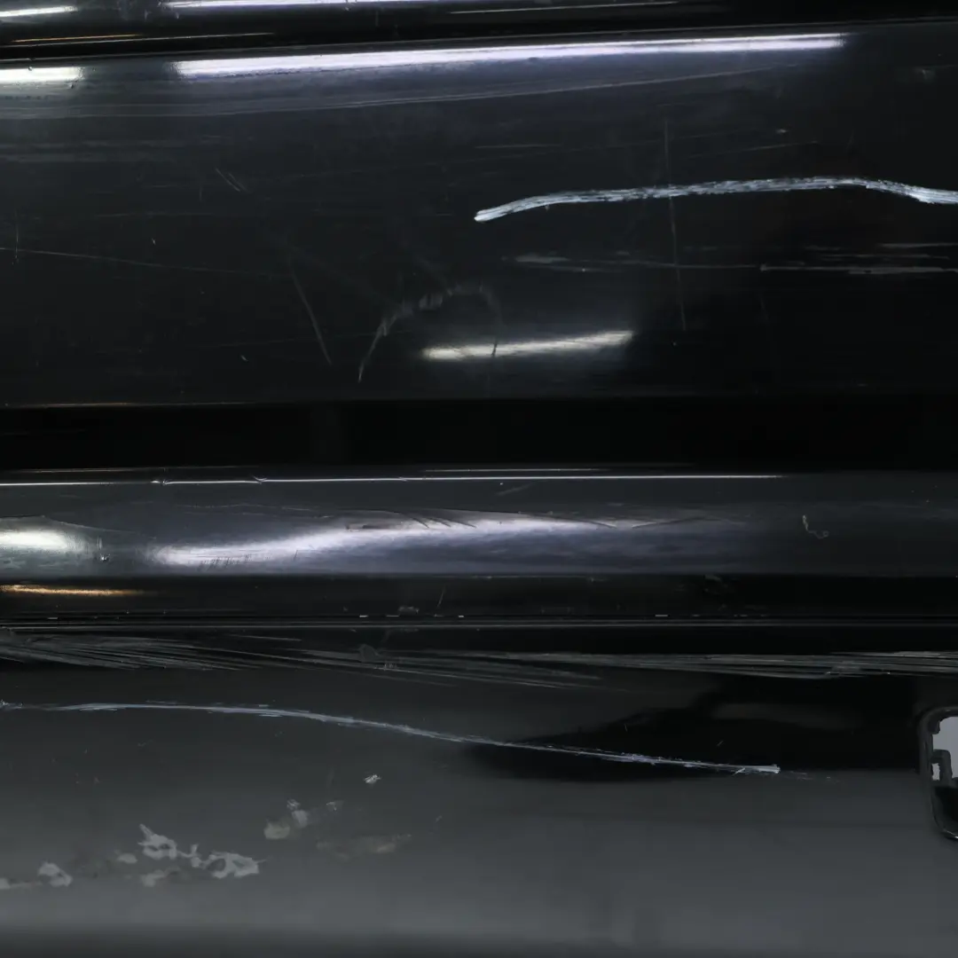 Bumper Trim Panel 3-Door Version Brilliant Black Metallic - Y9B to Audi A3 8P Rear with Part number 8P3807303D Audi A3 8P Rear Bumper Trim Panel 3-Door Version Brilliant Black Metallic - Y9B - SKU 8P3807303D-BBL - Part number 8P3807303D