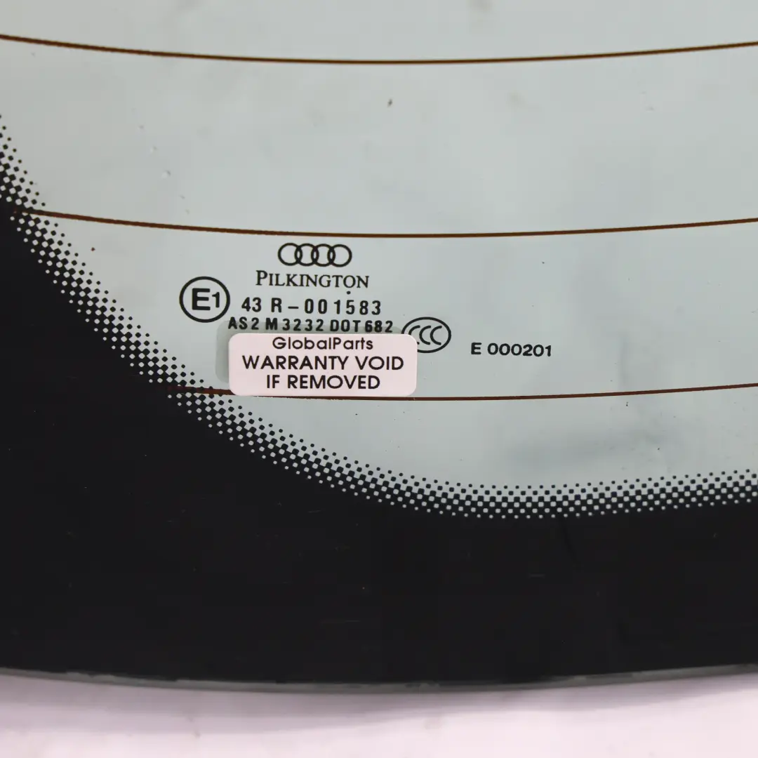 Audi A3 8P Sportback Szyba Tylna Podgrzewana AS2 - SKU 8P3845501A - Numer Części 8P3845501A
