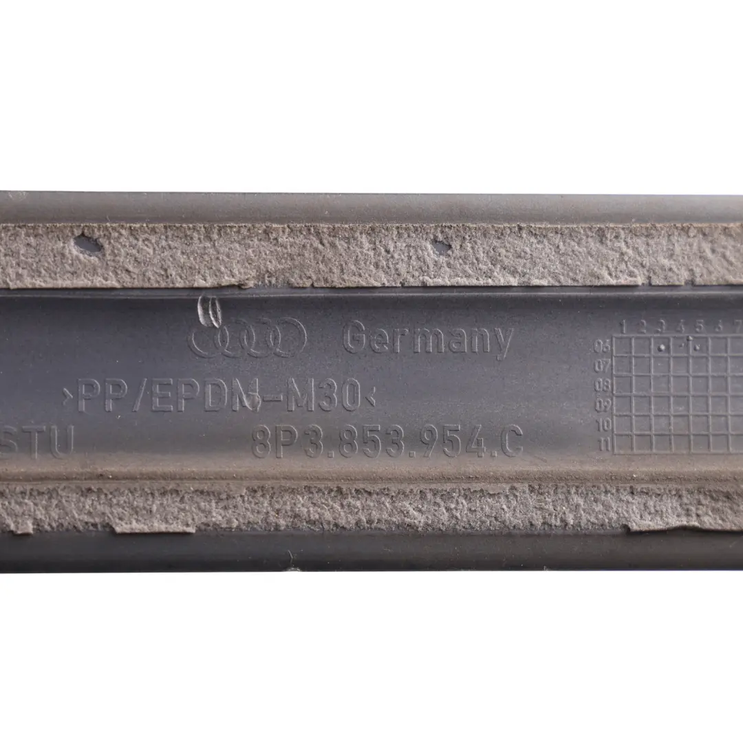 Audi A3 8P 3Dr Front Door Trim Strip Moulding Right O/S Dolphin Grey - X7Z - SKU 8P3853954C-DGM - Part number 8P3853954C