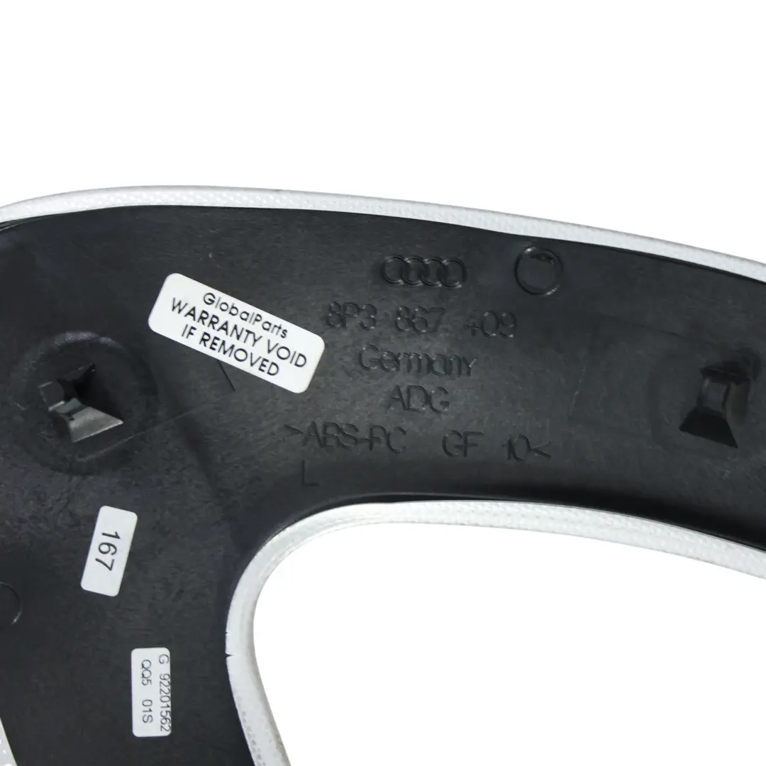 Audi A3 8P Pannello Porta Modanatura Anteriore Sinistra Alluminio - SKU 8P3867409-1 - Numero di parte 8P3867409