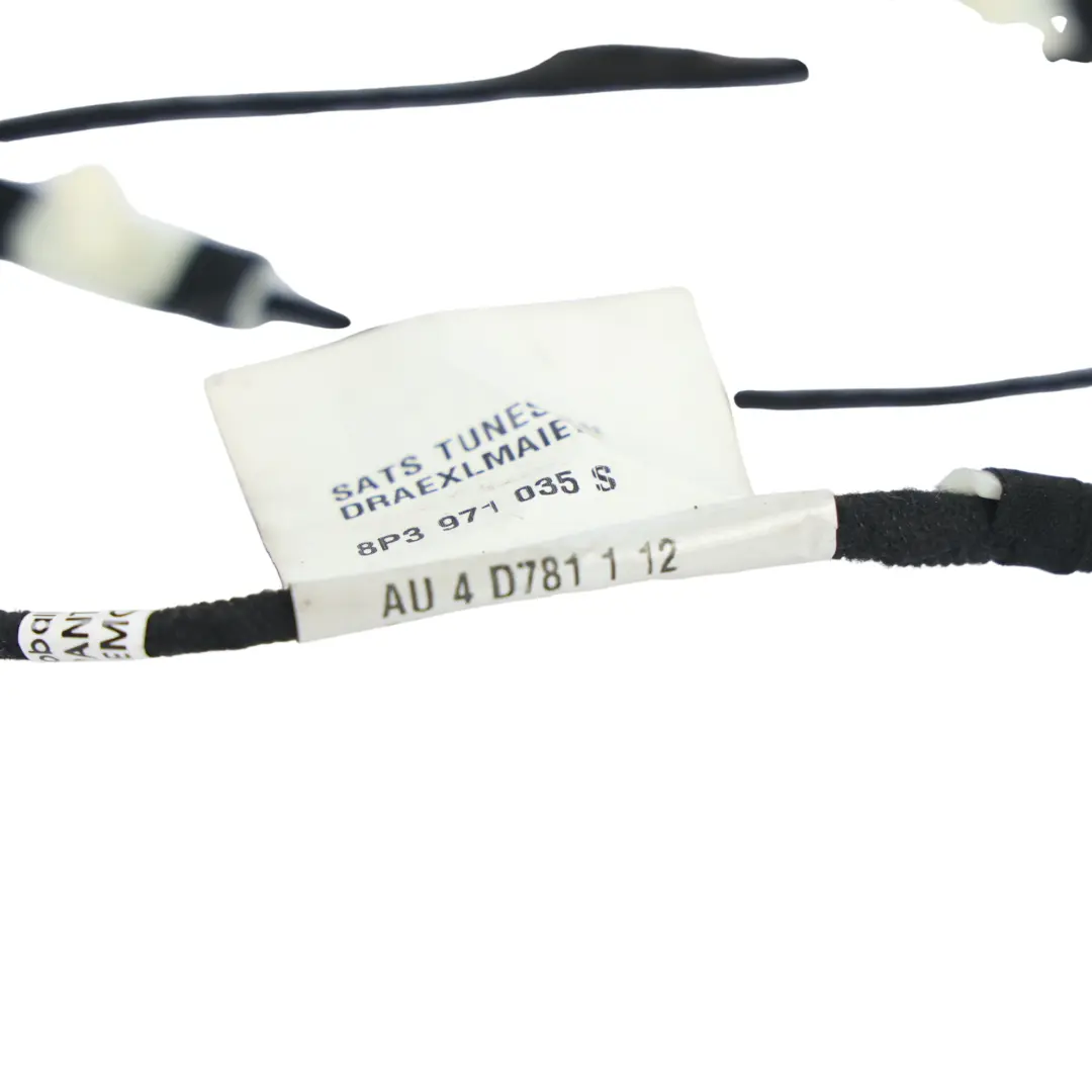 Front Door Card Wiring Loom Cable Harness Passenger Side to Audi A3 8P with Part number 8P3971035S Audi A3 8P Front Door Card Wiring Loom Cable Harness Passenger Side - SKU RHD-8P3971035S - Part number 8P3971035S