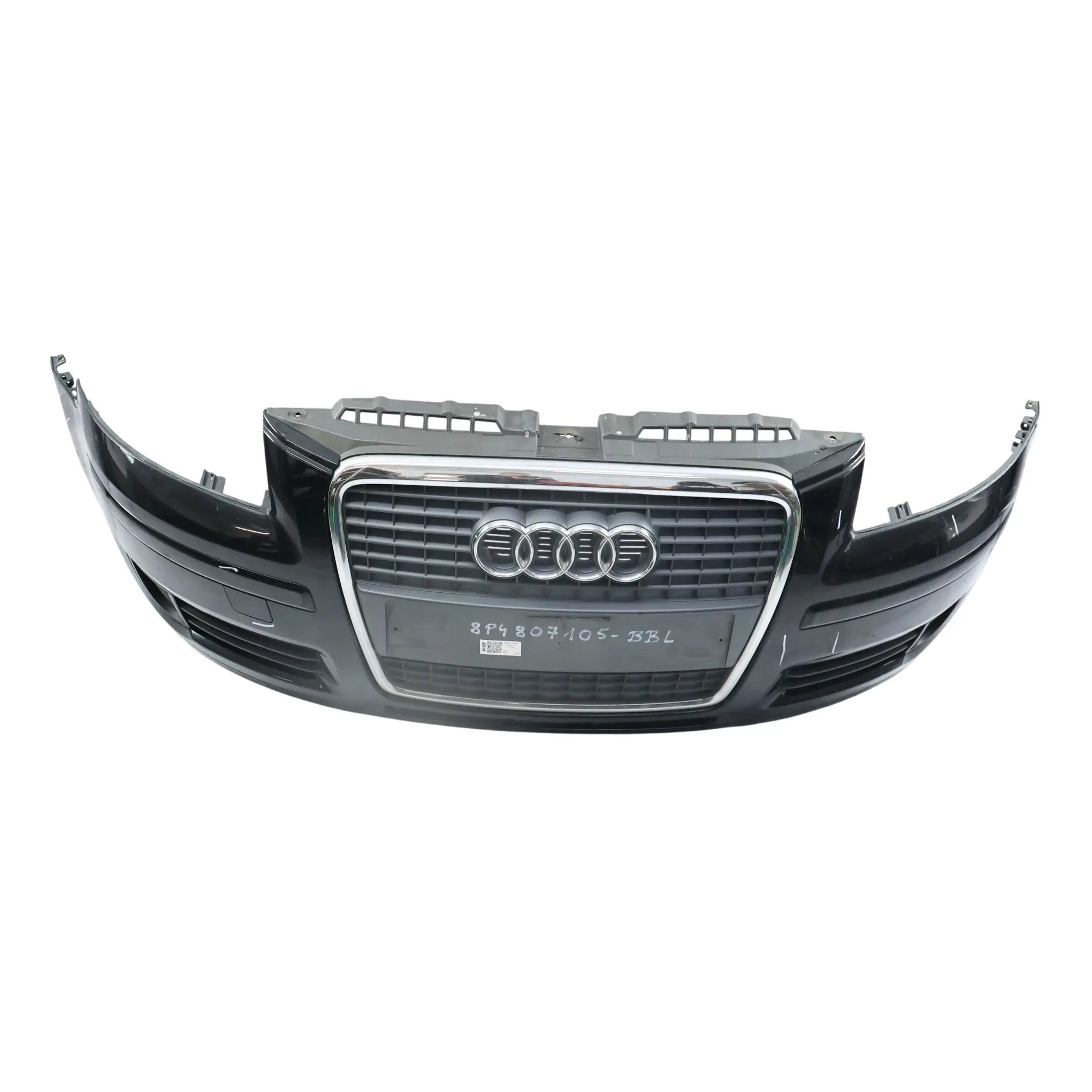 Audi A3 8P Przedni Zderzak Brilliant Black Czarny Metalik - Y9B