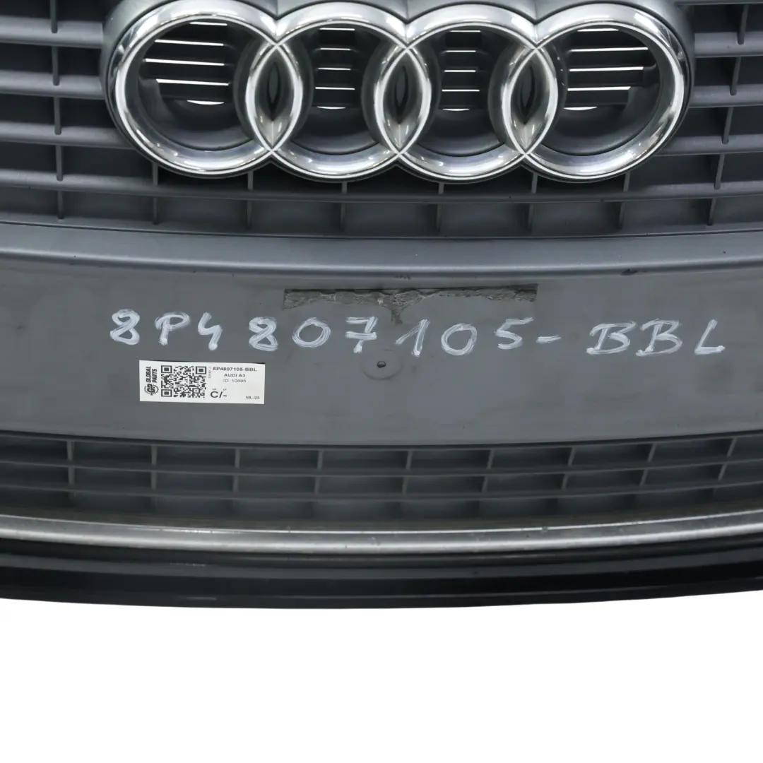 Przedni Zderzak Brilliant Black Czarny Metalik - Y9B do Audi A3 8P o numerze 8P4807105 Audi A3 8P Przedni Zderzak Brilliant Black Czarny Metalik - Y9B - SKU 8P4807105-BBL - Numer Części 8P4807105