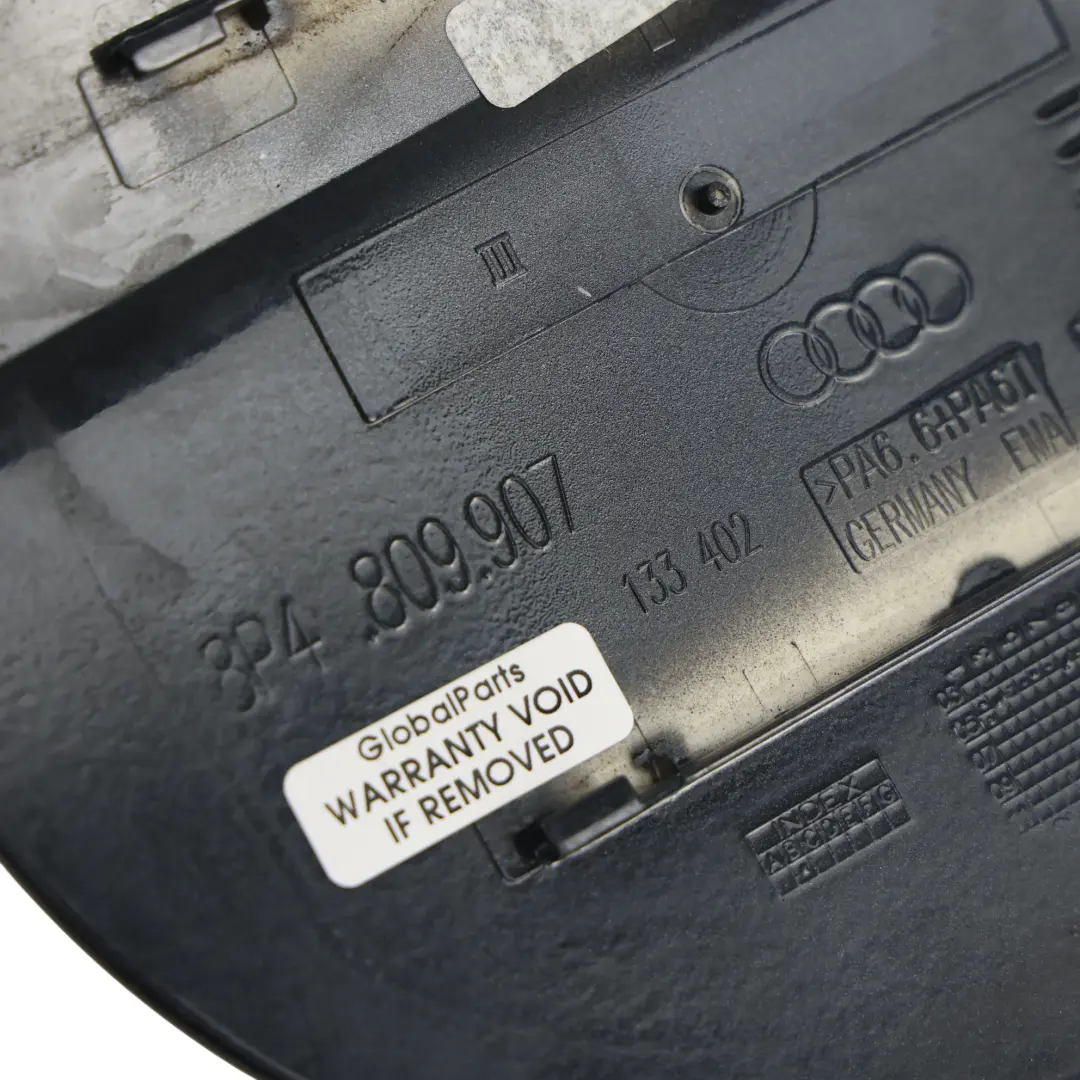Audi A3 8P Fuel Flap Cover Filler Fill In Flap Ebony Black Pearl - Z9W - SKU 8P4809907-ESC - Part number 8P4809907