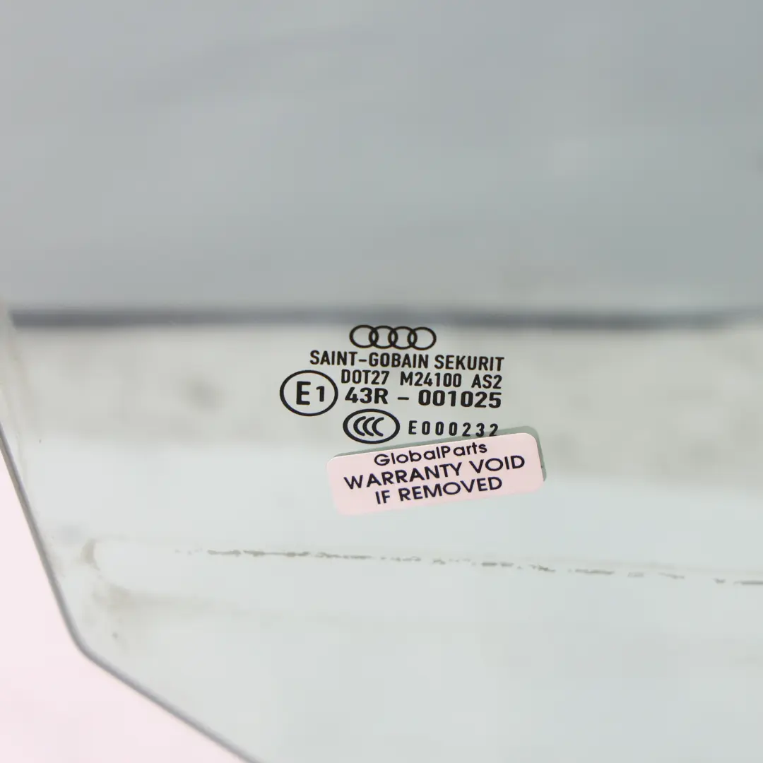 Szyba Drzwi Przednia Prawa Zielona AS2 do Audi A3 8P o numerze 8P4845202A Audi A3 8P Szyba Drzwi Przednia Prawa Zielona AS2 - SKU 8P4845202A - Numer Części 8P4845202A