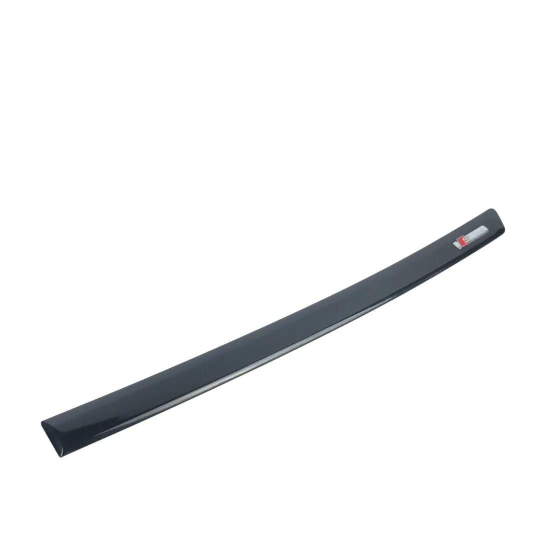 Audi A3 8P Rear Door Sill Cover Strip Trim Left N/S Ebony Black - Z9W - SKU 8P4853963A-ESC - Part number 8P4853963A