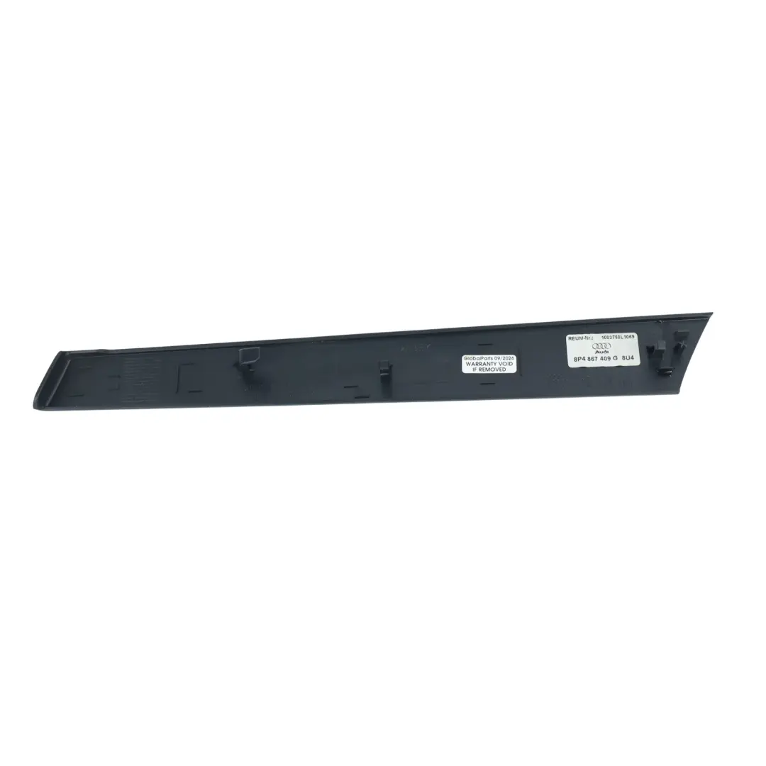 Interior Door Trim Cover Strip Front Left N/S to Audi A3 S3 8P with Part number 8P4867409G Audi A3 S3 8P Interior Door Trim Cover Strip Front Left N/S - SKU 8P4867409G - Part number 8P4867409G