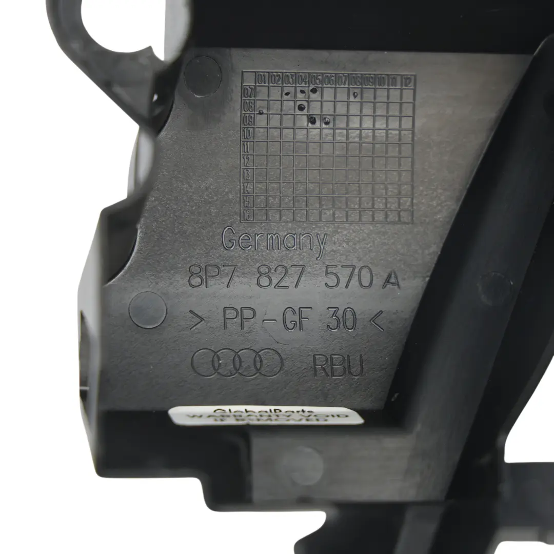 Schließzylinder Diebstahlschutz Abdeckung Halter für Audi A3 8P Cabrio mit Teilenummer 8P7827570A Audi A3 8P Cabrio Schließzylinder Diebstahlschutz Abdeckung Halter - SKU 8P7827570A - Teilenummer 8P7827570A