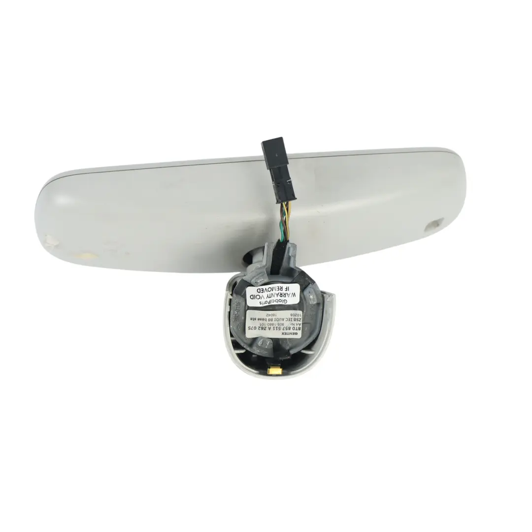 Audi A4 B8 Rear View Mirror Interior Auto-Dimming Grey - SKU 8R0857511B - Part number 8R0857511B