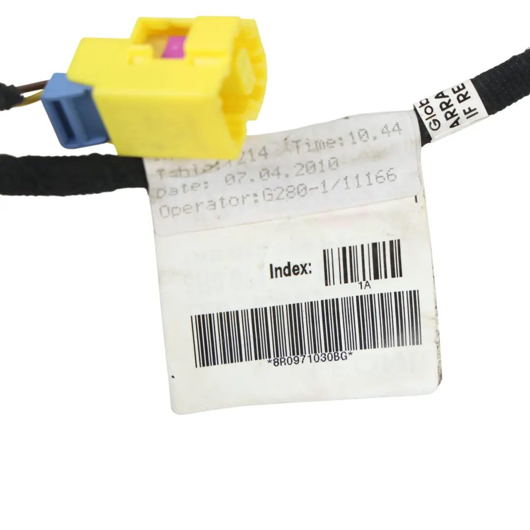 Faisceau Câblage Porte Avant Côté Passager pour Audi Q5 8R à propos du numéro de pièce 8R0971030BG Audi Q5 8R Faisceau Câblage Porte Avant Côté Passager - SKU 8R0971030BG - Numéro de pièce 8R0971030BG