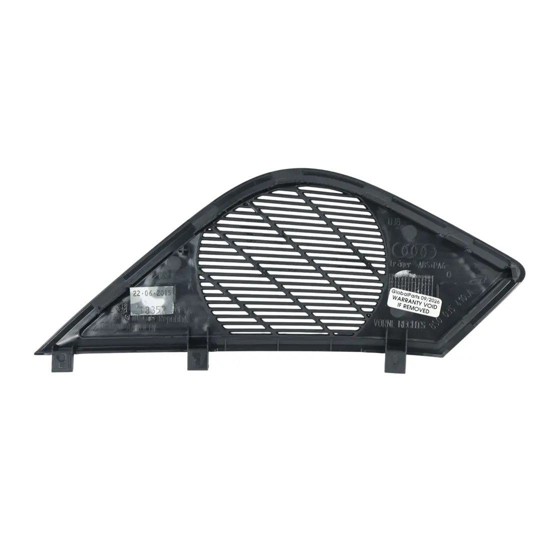Audi TT MK3 8S Osłona Głośnika Drzwi Przód Prawa - SKU 8S0035410A - Numer Części 8S0035410A