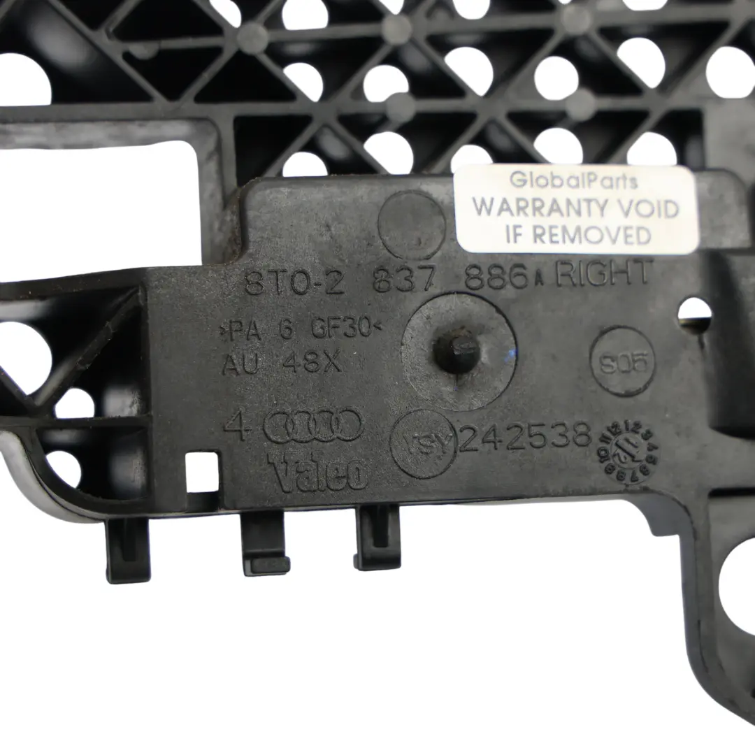 Audi A4 B8 Door Handle Mount Bracket Mounting Bar Plate Front Right O/S 2837886a - SKU 8T0-2837886 - Part number 8T0