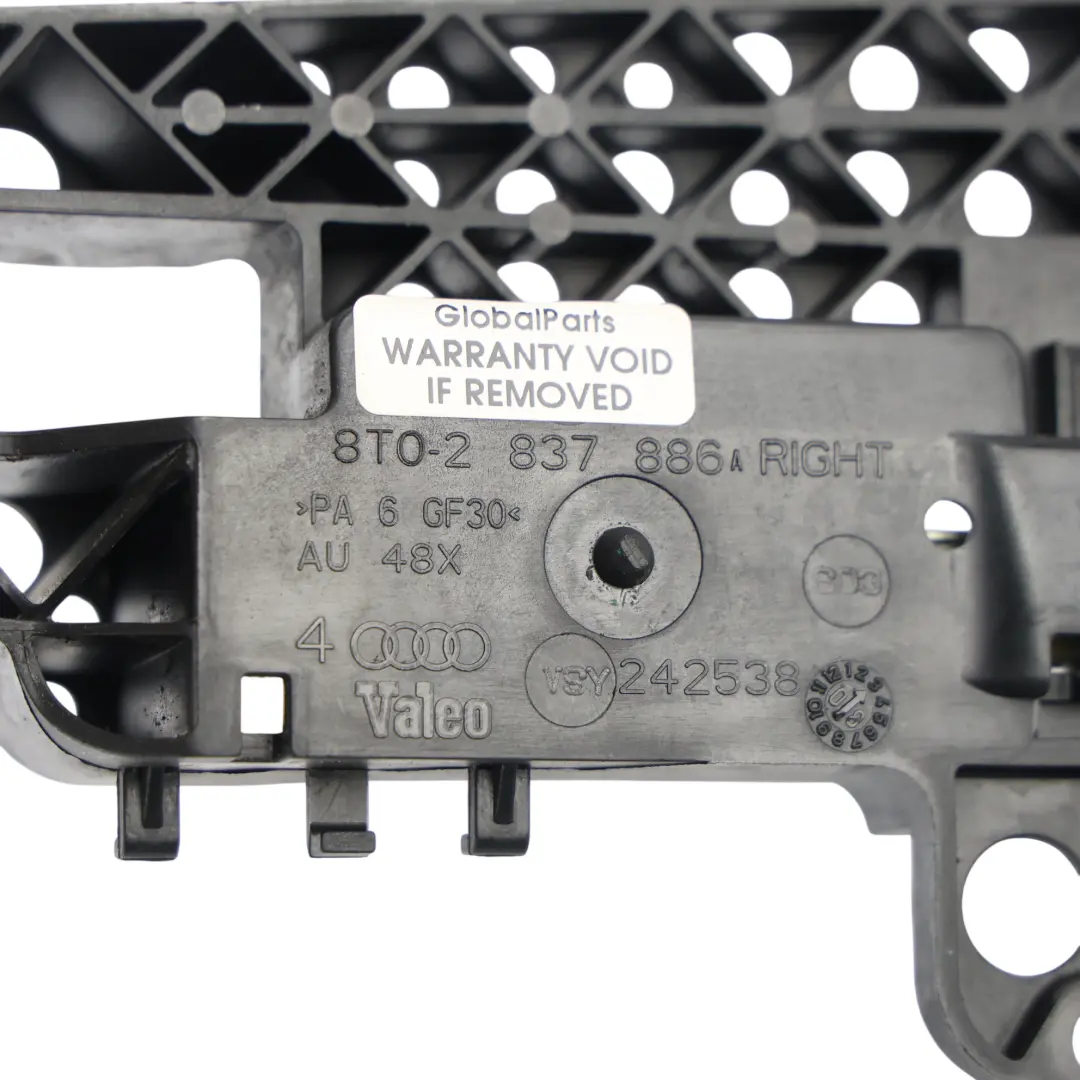 Audi A5 8T Soporte Manija Puerta Delantero Derecho - SKU 8T02837886 - Número de pieza 8T02837886